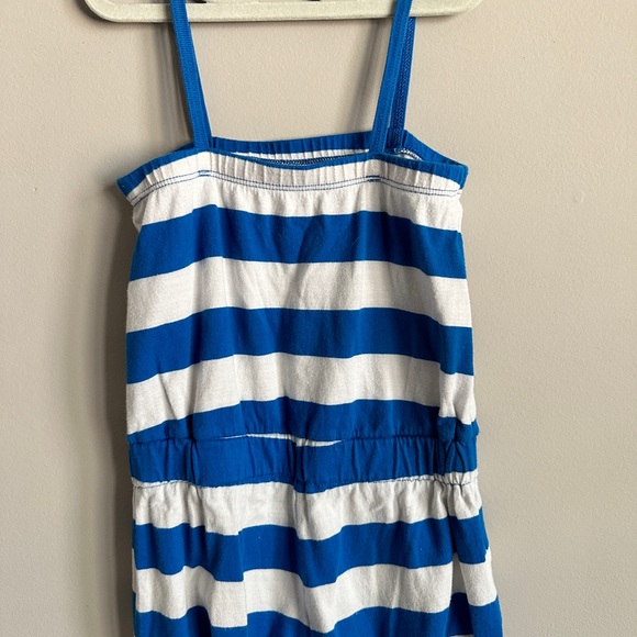 Petit Bandeau Stripe Blue and White Romper Shorts Girl 6 116 - Picture 4 of 5